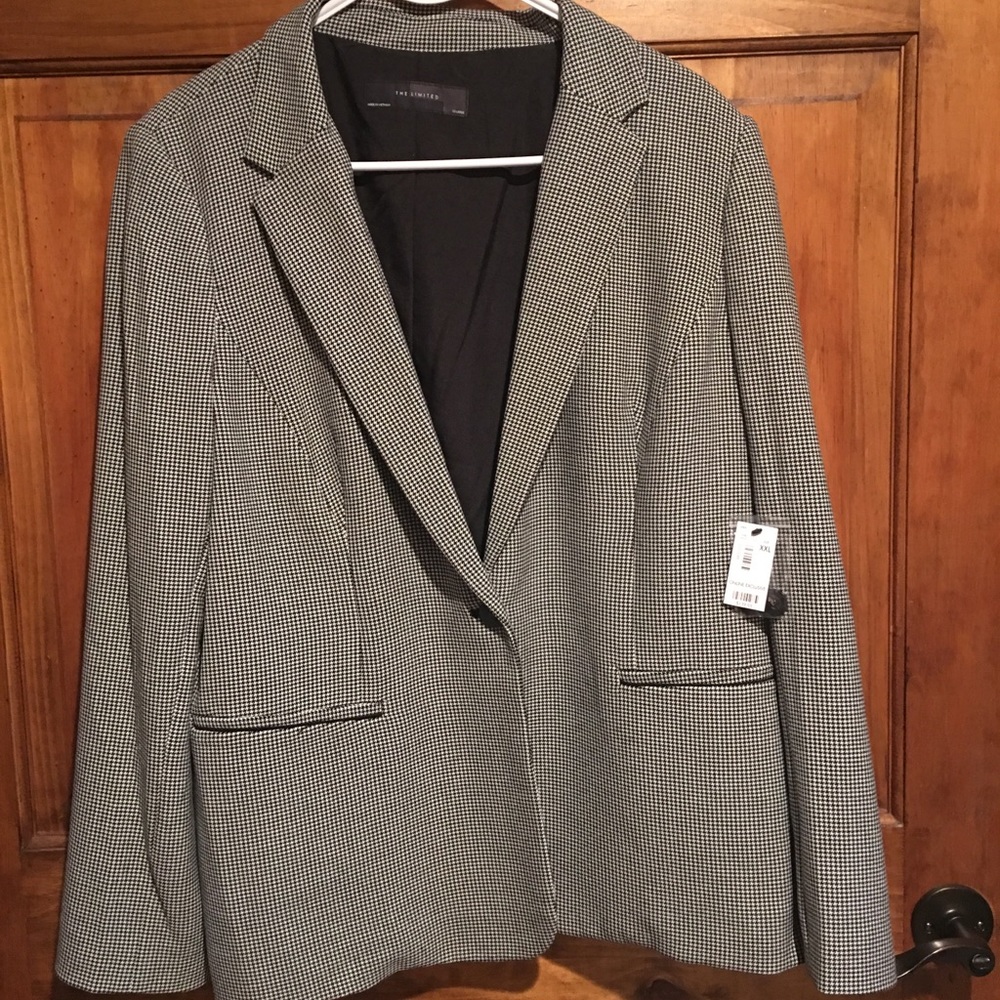 NWT XXL The Limited Houndstooth Suit Jacket